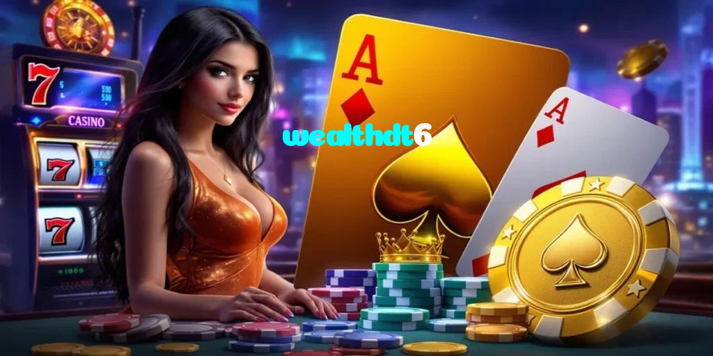 wealthdt6 casino presented on mobile device in Pakistan with slots and live games